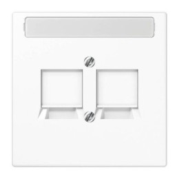 LS969-2NWEWW LS 990 Центр.плата для RJ45, NWE, бел. Jung LS серия