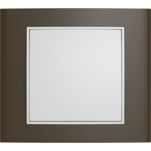 10113021 Рамка B.3 Коричневый / Полярная белизна 1-постовая Berker