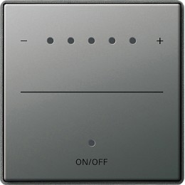 226020 Сенсорная накладка для светорегуляторов System 2000 Сталь Gira E22