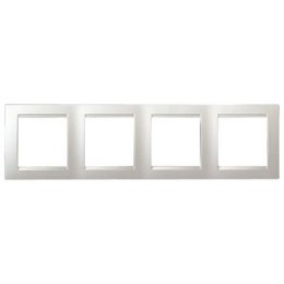 1500640-030 Рамка универсальная, 4 поста, белый Simon 15