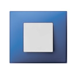 27771-67 Рамка декоративная, 1 пост, (+суппорт), Simon 27 Neos, Матовый, васильковый