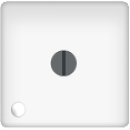 FD03111 Стандартный поворотный выключатель с лампой подсветки, цвет Белый FEDE