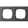 021223 Рамка E2 Антрацит 2-постовая Gira