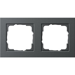 021223 Рамка E2 Антрацит 2-постовая Gira