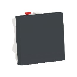 NU320154 Выключатель 1-клавишный, сх. 1 10 AX, 250 В, 2 модуля, Антрацит Schneider Electric