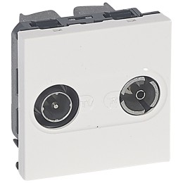 078787 Mosaic Розетка TV-FM проходная Legrand