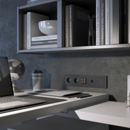 W0052408 Рамка на 5 поста (черный)  Hammer Werkel a052531