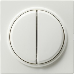 012840 Трехклавишный перелючатель с самовозвратом 10А/250В в сборе Белый Gira S-color