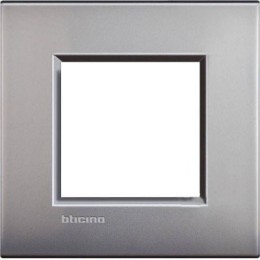 LNE4802NK Рамка LivingLight Air Никель матовый 2-модульная Bticino