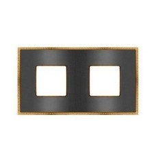 FD01432CBOB Рамка Belle Epoque Metal Bright gold / Bright chrome 2-постовая гор/верт. Fede FD01432CBOB Рамка Belle Epoque Metal Bright gold / Bright chrome 2-постовая гор/верт. Fede