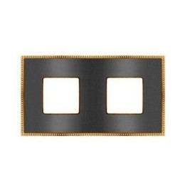 FD01432CBOB Рамка Belle Epoque Metal Bright gold / Bright chrome 2-постовая гор/верт. Fede