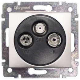 770136 Valena Розетка TV-FM-SAT оконечная 5-2400 МГц 10 дБ Legrand