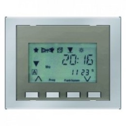 17747004 Tаймер RolloTec "Комфорт" с дисплеем цвет: стальной, лак K.5 Berker