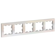 ATN000405 Рамка AtlasDesign Жемчуг 5-постовая Schneider Electric ATN000405 Рамка AtlasDesign Жемчуг 5-постовая Schneider Electric