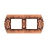 FD01422RU Рамка Sanremo Rustic copper 2-постовая гор/верт. Fede