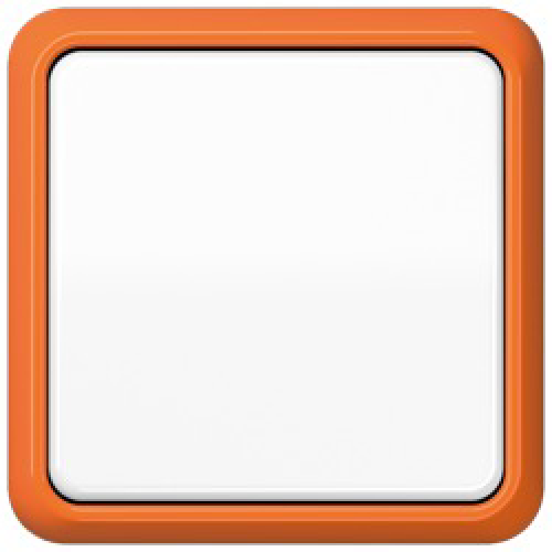 CD581WUO Рамка CD Ударопрочная Оранжевый 1-постовая Jung