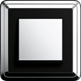 0211642 Рамка Classix Хром / Черный 1-постовая Gira