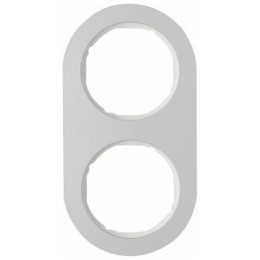 10122074 Рамка R.Classic Полярная белизна, алюминий 2-постовая Berker