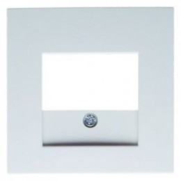 10338919 Центральная панель для розетки TAE цвет: полярная белизна, с блеском S.1/B.3/B.7 Glas Berker