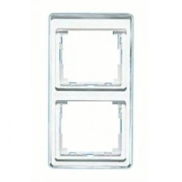 SL582SI Рамка SL 500 Серебро 2-постовая вертикальная Jung