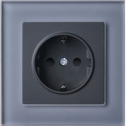 WL01-Frame-01 Рамка на 1 пост (серый,стекло) Favorit Werkel a030774