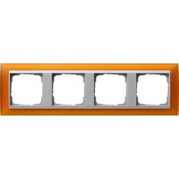021469 Рамка Event Янтарный / Алюминий 4-постовая Gira