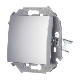 1591101-033 Выключатель одноклавишный, 16А 250В, винтовой зажим, алюминий Simon 15