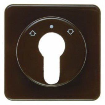 151811 Центральная панель для жалюзийного замочного выключателя/кнопки цвет: коричневый, с блеском Влагозащищенный скрытый монтаж IP44 Berker