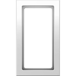 13096099 Рамка с большим вырезом Q.3 Полярная белизна с эффектом бархата 2-постовая Berker