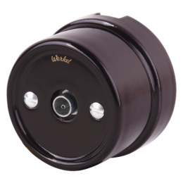 WL18-02-05 ТВ розетка (коричневый) Ретро Favorit Runda Werkel a036809