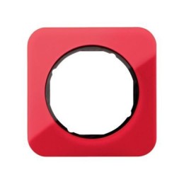 10112344 Рамка R.1 Красный, черный 1-постовая Berker