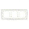 FD01223BD Рамка Provence White Decape 3-постовая Fede