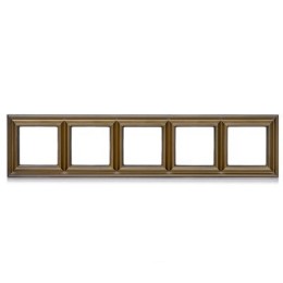 EPD485AT Рамка Eco Profi Deco Античная латунь 5-постовая Jung