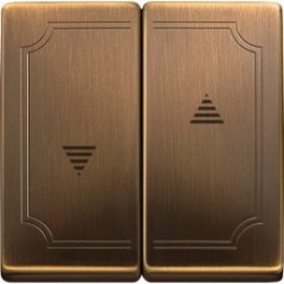 MTN411543 Клавиша х2 для жалюзи, античная латунь Merten