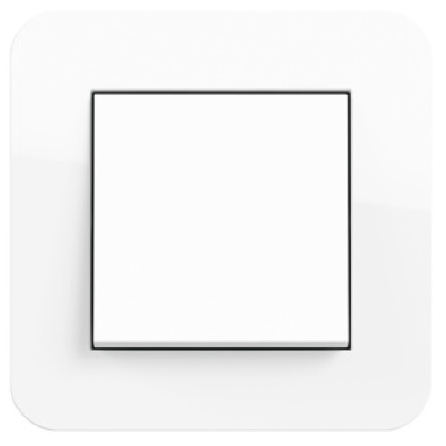 0211410	 Рамка с белой подложкой E3 Белый / Белый 1-постовая Gira