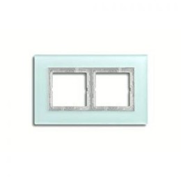 LSP982GLAS Рамка LS Plus Светло-зеленый 2-постовая Jung