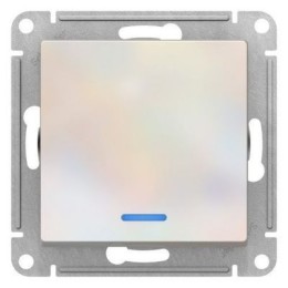 ATN000413 Atlasdesign 1-клавишный Выключатель с подсветкой, сх.1а, 10АХ, механизм, Жемчуг Schneider Electric