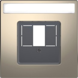 MTN4250-6050 D-life центральная накладка для tae/audio/usb, никель Merten