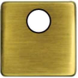 FD04315PB-M TV/SAT Монтажная плата для механизмов с одним коннектором черный, цвет Bright Patina FEDE