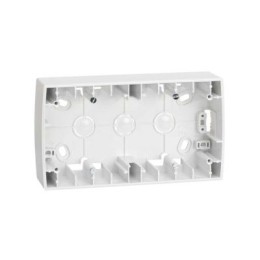 82760-30 Монтажная коробка для накладного монтажа, 2 поста, 158х89х27мм, S82, S82N, белый Simon