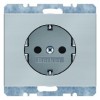 41157004 Штепсельная розетка SCHUKO цвет: нержавеющая сталь K.5 Berker