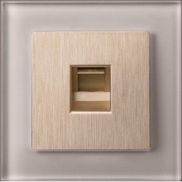 W0011117 Рамка на 1 пост (дымчатый,стекло) Favorit Werkel a050899 a050899