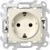 2420432-031 Розетка 2К+З с защ штор Push&Go, сл кость Simon 24