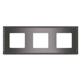 FD01213GR Рамка Toledo Graphite 3-постовая Fede