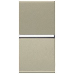 N2101 CV Механизм 1-клавишного 1-полюсного выключателя с клавишей, 1-модульный, серия Zenit, цвет шампань, ABB