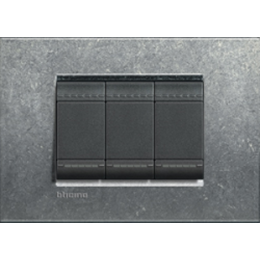 LNA4802NA Рамка LivingLight Квадрат Серый 2-модульная Bticino