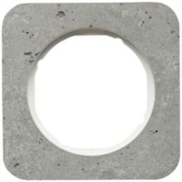 10112379 Рамка R.1 Бетон, белый 1-постовая Berker