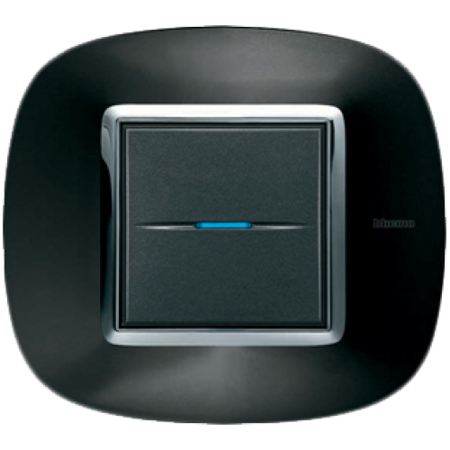 HB4802XS Рамка Axolute Овал Темный металлик 2-модульная Bticino