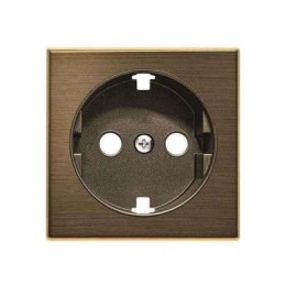 8588.9 OE Накладка для розетки Schuko с плоской поверхностью ABB SKY античная латунь 2CLA858890A1201