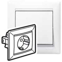 774423 Valena Розетка 1-ая с/з литая Legrand